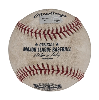 2012 Ichiro Suzuki NY Yankees Game Used Hit Baseball (MLB Authenticated)